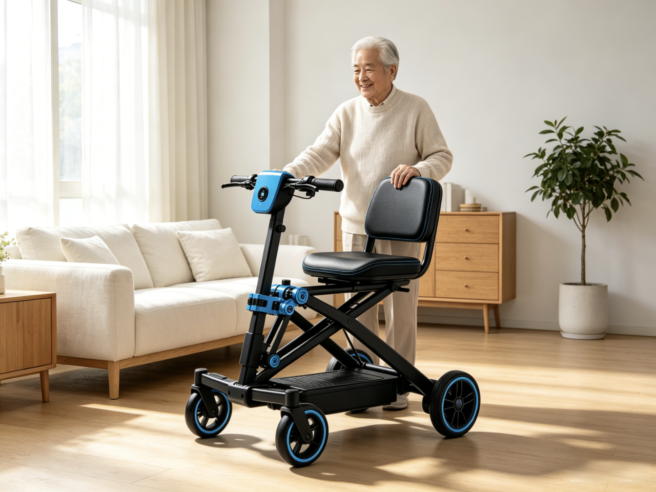 🦼2026 Latest Model of Electric Folding Mobility Scooter for Seniors