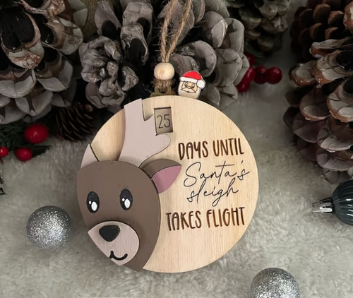 Countdown to Christmas Sliding Ornament