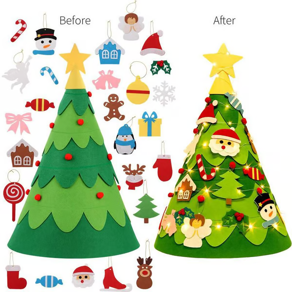 🎅Christmas Hot Sale 48% OFF🎄 3D DIY Felt Christmas Tree